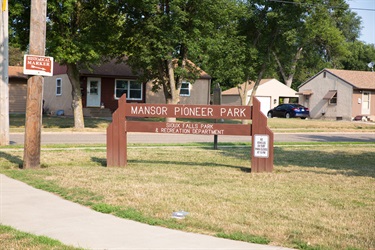 Mansor Pioneer Park Sign