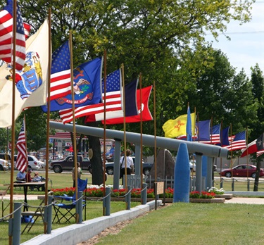 Memorial Artillery Flags
