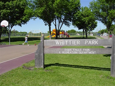 Whittier Park Sign