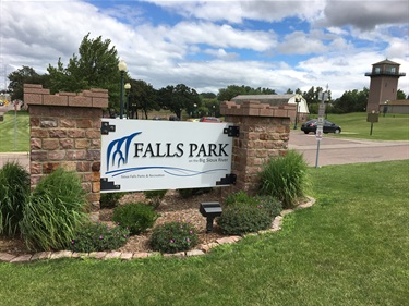 Falls Park Sign