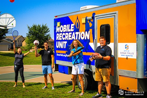 Mobile Recreation Unit workers