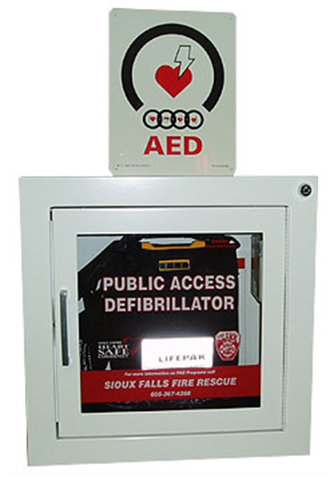 aed Public Access Defibrillator cabinet